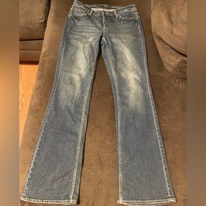 New York & Company Faded Blue Wide Leg Jeans